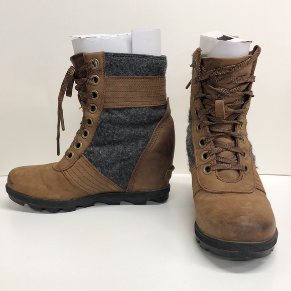 Sorel Lexie Wedge boots in Tobacco sz 6 - Picture 5 of 8